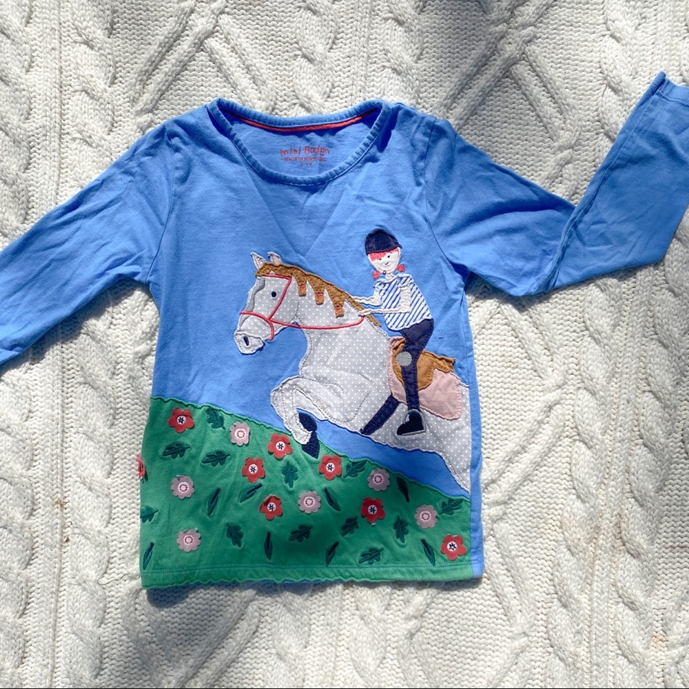 Mini boden long sleeve shirt